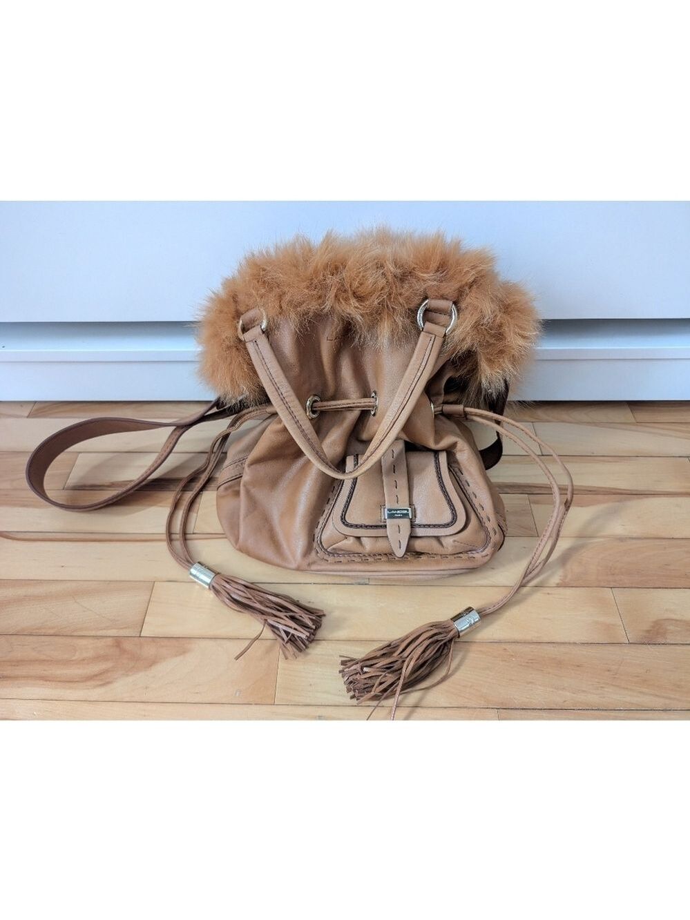 Lancel Paris | Premier Flirt Leather & Fur Bucket Bag